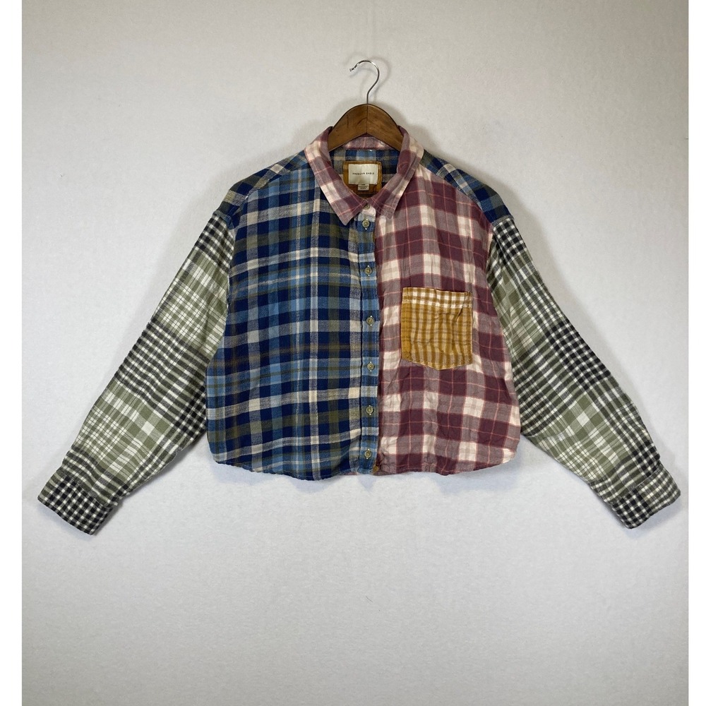 Eclectic Patchwork American Eagle Womens Large Mu… - image 1